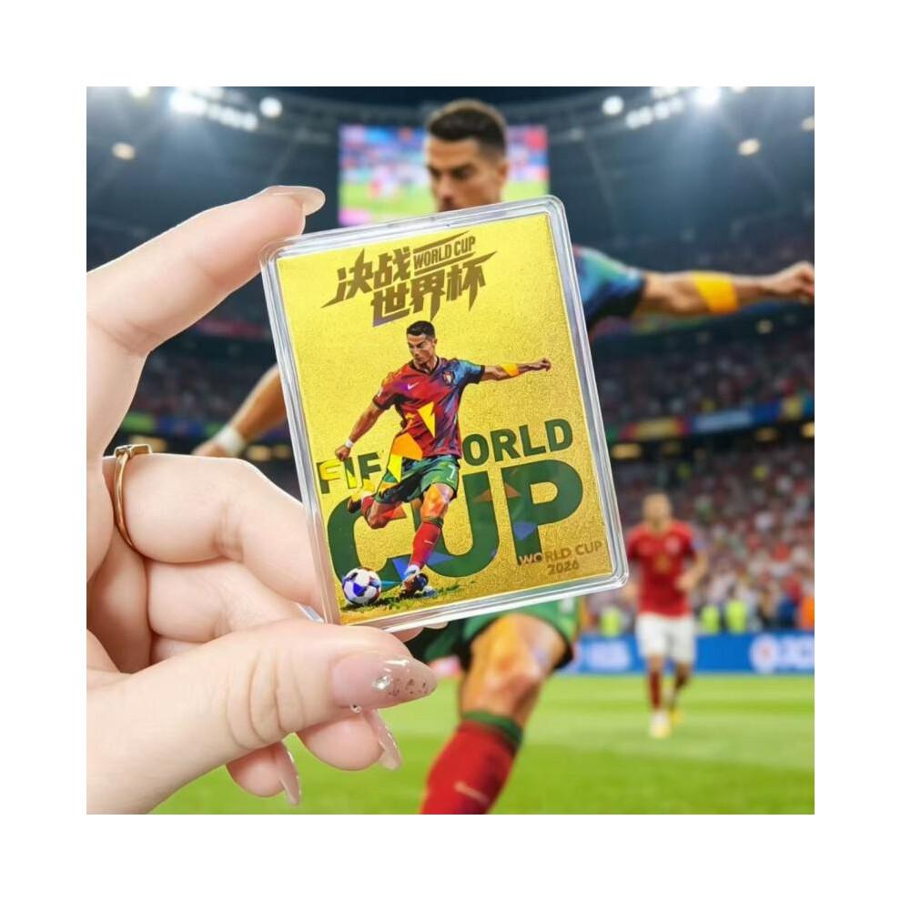 (Messi) Weltmeisterschaft-Thema Goldfolie Handy-Aufkleber Goldener Handy-Aufkleber