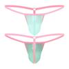Pánské G-string Průhledné Mesh Bulge Pouch T-back Low Rise Tanga Sissy Spodní prádlo
