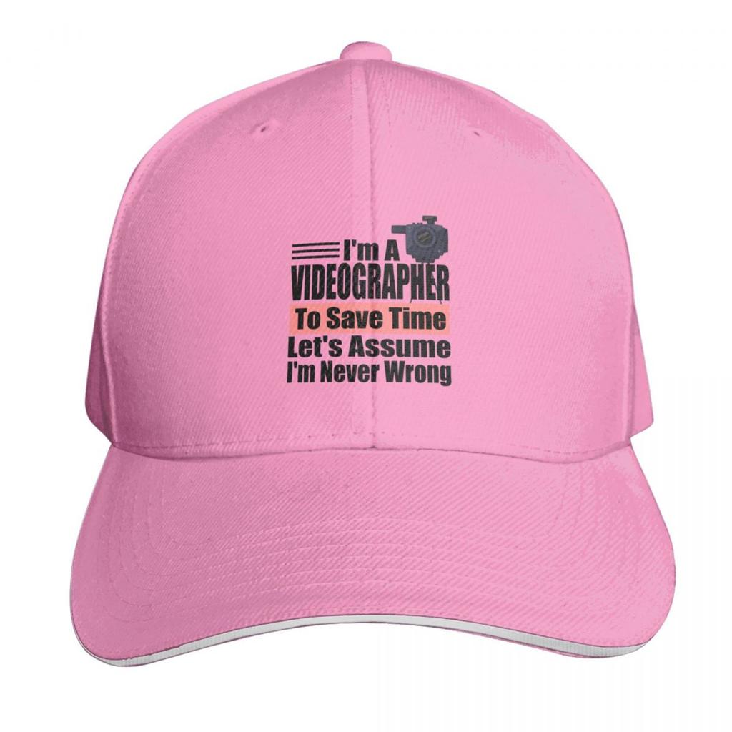 Im a Videographer to Save Time Lets assume Im Never Wrong Videographer Birthday Videographer Gift Idea Baseball Cap
