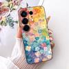 Flower Cartoon Fashion Design Phone Case For Tecno Camon 50 4G CN5 Camon50 Funda Soft Lisquid Silicone Shockproof Back Cover