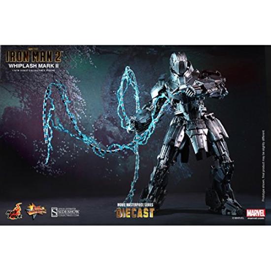 Movie Masterpiece DIECAST Iron Man 2 Whiplash Mark 2 Scale Painted Action Figure 1/6 Die-cast [Used]
