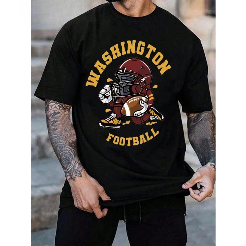 

European sizes Men s Fashion T-Shirt | Round Neck, Short Sleeve, Casual Wear, All Season, Perfect for Game Day, Daily Apparel, Gift for Sports Fans XL чорний