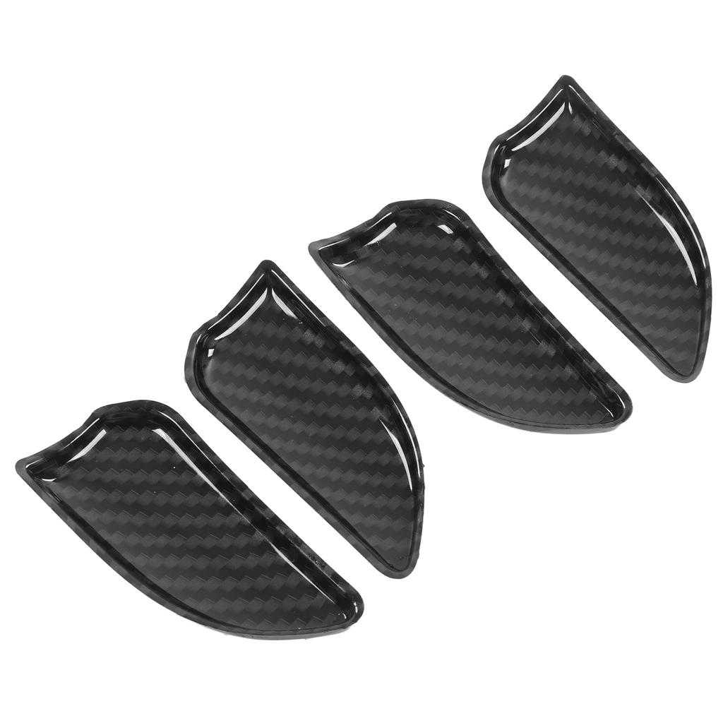 4pcs Carbon Fiber Style Inner Door Handle Bowl Cover Interior Door Bowl Trim Replacement for 3 Series E46 1998‑2004