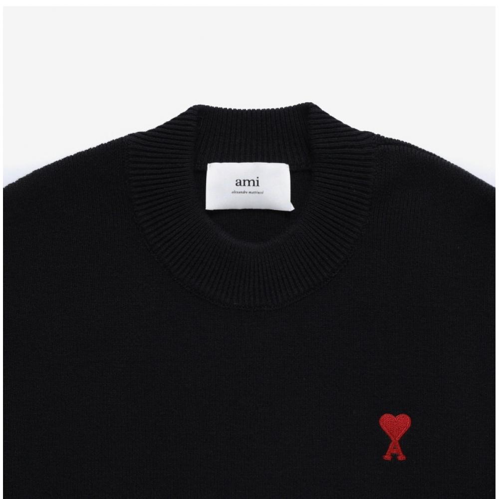 Ami Uks046 Kn0042 001 Ami De Coeur Small Heart Logo Public Knit