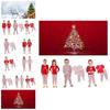 European And American Printed Christmas Home Clothing Suit For Parents And Children
