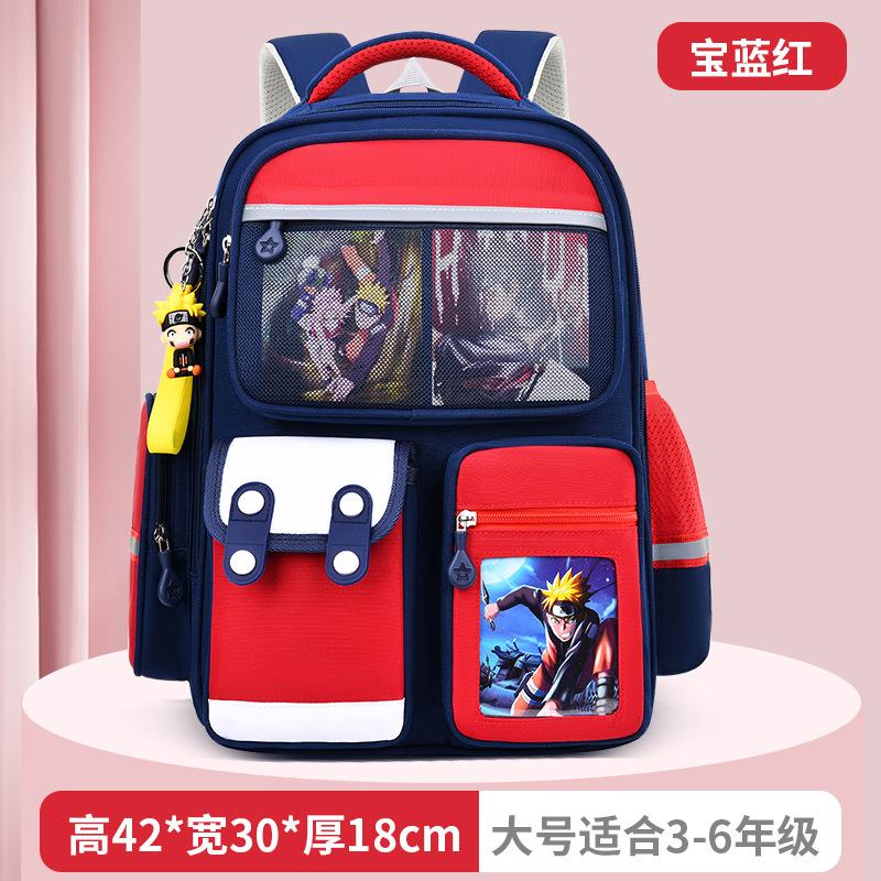 Baby new primary school schoolbag, male cartoon large-capacity children's schoolbag backpack