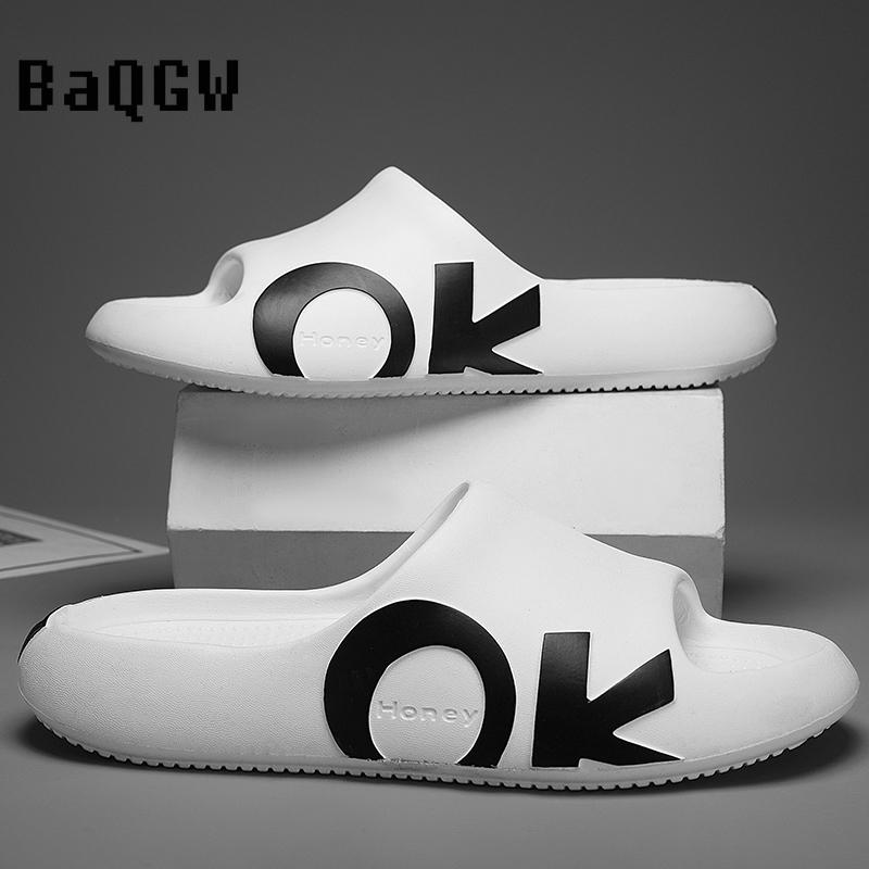 Summer Slippers for Men Women Indoor Eva High Soft Bottom Sandals Open Toe Trend Slides Light Beach Shoes Slippers Home