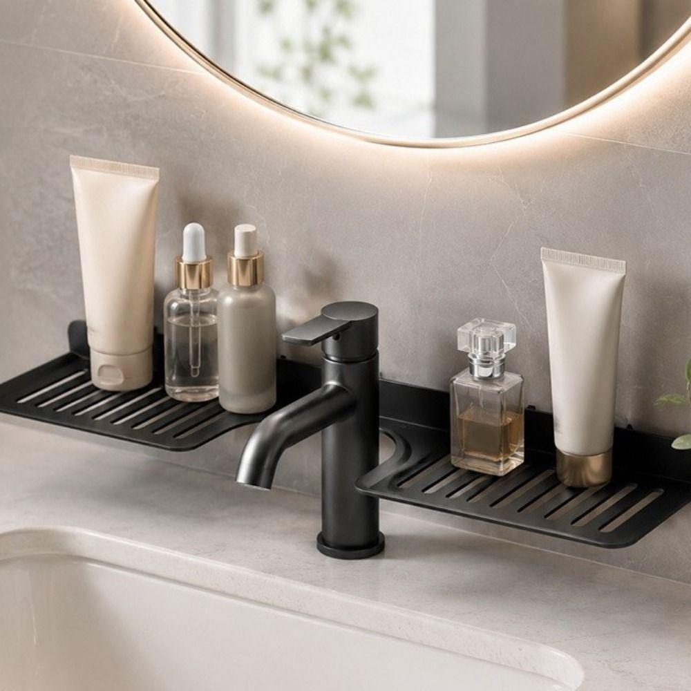 Water Drainage U Shaped Countertop Storage Rack Wall Mounted Kitchen Storage Rack Washstand