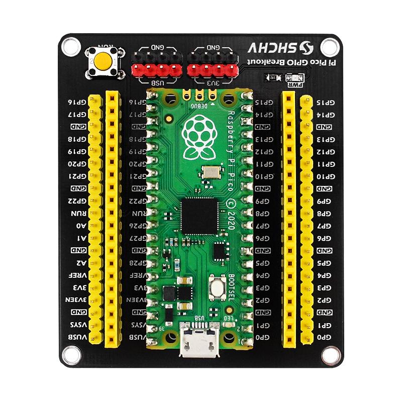 Raspberry Pi Pico Sensor Expansion Board - No-Solder, Supports I2C, Analog, and Digital Protocols