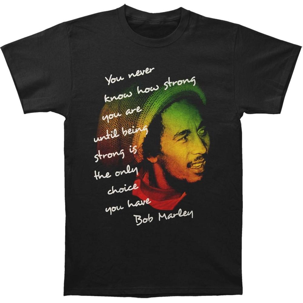 Men's Bob Marley Strong T-shirt Black