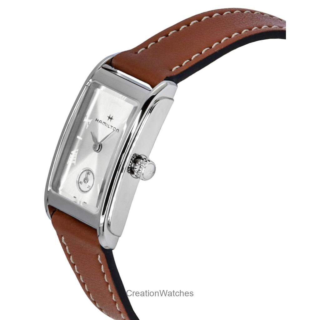 Hamilton American Classic Ardmore Lærreim Sølvskive Kvarts H11221550 Unisex Klokke