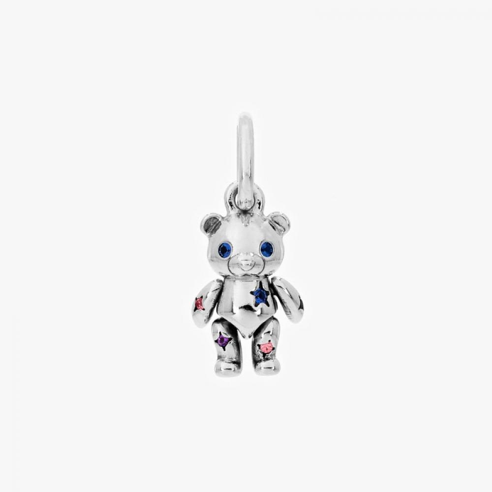 PAndora 792986c01 Movable Teddy Bear Pendant And Dangle Silver Charm