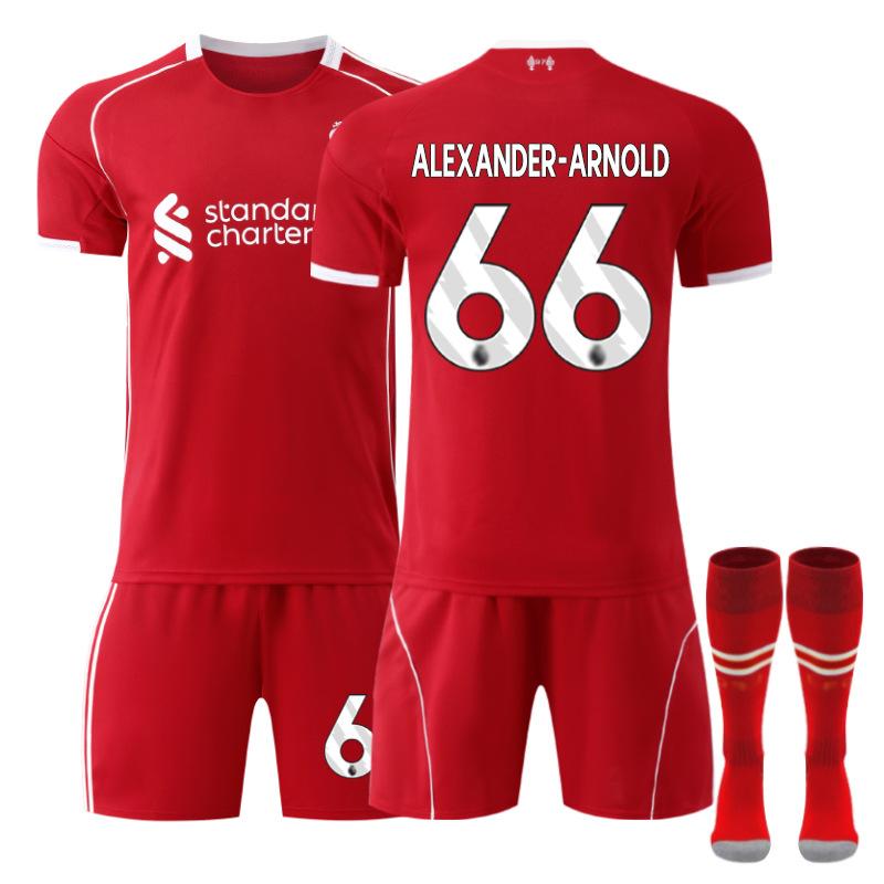 2 Liverpool domácí č.. 1 dres Salah Wirtz Isaac fotbalový dres sada pánská 2 Rota