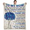 Flannel Digital Print Pattern Blanket Letter Envelope To Mother Gift Blanket