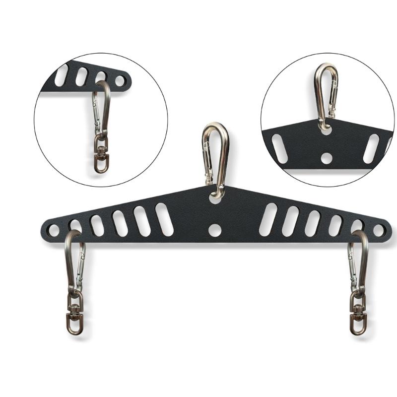 Kabelzugsystem-Adapter mit Doppel- auf Einzel-D-Griff für Pulldown-Stange, Seilbefestigungen, Kabelmaschine für Kniebeugenständer