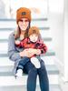 Smiley Logo Women's and Children's Knitted Wool Hat - Warm, Outdoor, Winter Leisure Beanie.