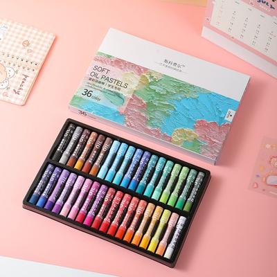 12/24/36/48PCS Morandi Oil Paint Professional Art Supplies Colorful Crayon