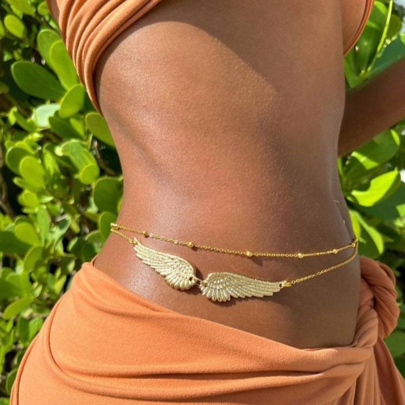 Wing Chain Belly Chain For Dress Chain Belt For Women Waist Chain Belt Carvings Waist Chain Western Carvings Belt