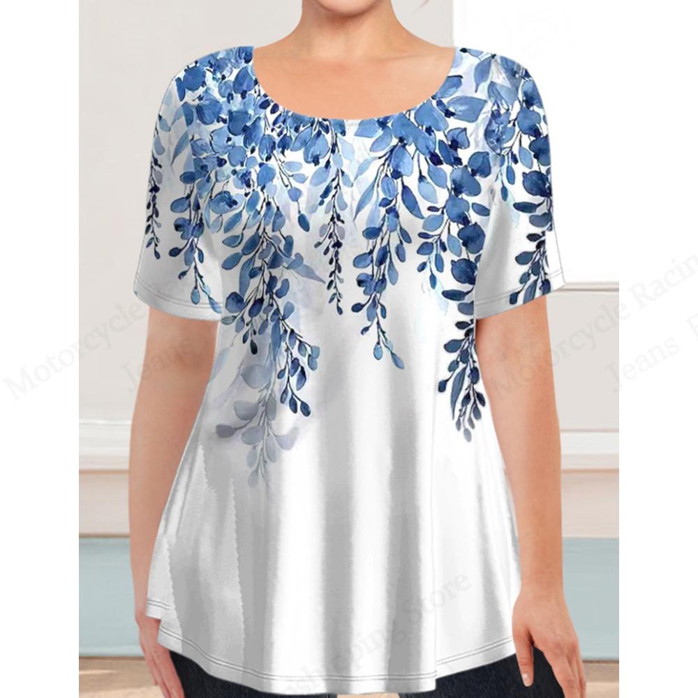 Casual Short Sleeved Printed Fashionable Oversized 3D Top Pattern T-shirt for Men Comfortable Summer Round Neck