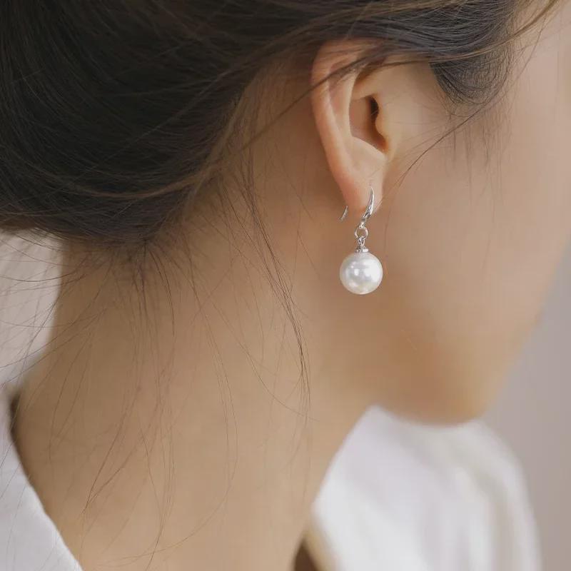 Elegante französisch inspirierte Perlenohrringe - Luxuriöses langes Design für Herbst/Winter