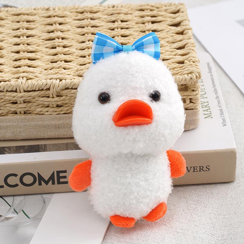 Adorable Plush Duck Keychain Cute Stuffed Animal Doll For Bags And Gifts