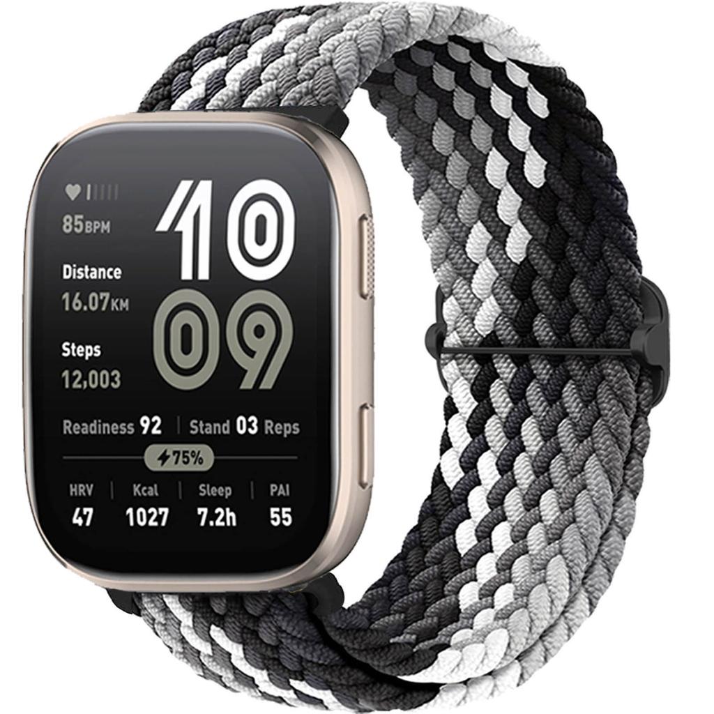 Braided Solo loop band For Amazfit bip 6/5/Balance/GTS/4/2e/Mini/3/GTR/4/2/3/Pro correa 20mm 22mm watch bracelet huawei gt Strap