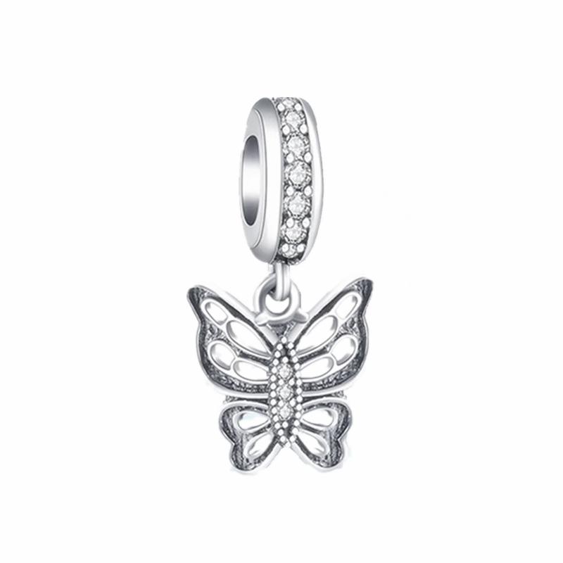 Butterfly Series Charm Bead Applicable To Original Jewelry &Diy Making Women Unique Bracelet Bangle Jewelry Fine Gift