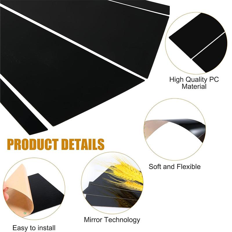 8pcs Black Door Trim Cover Stickers Pillar Posts for Subaru Forester 2009 2010 2011 2012 Car Window Decoration Auto Styling