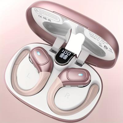 Paar True Wireless Kopfhörer, CVC 8.0 Geräuschunterdrückung, In-Ear-Kopfhörer mit LED-Digitalanzeige, 75 Stunden Wiedergabezeit, Lautstärkeregler