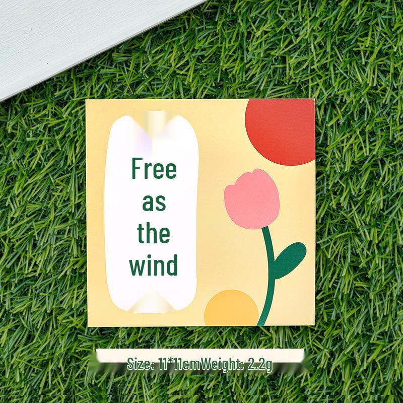 Back-to-School Season Handwritten Blessing Card for Students: DIY Small Card for Children's Day