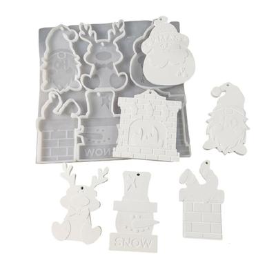 Christmas Ornament Silicone Mold Versatile Silicone Hanging Ornament Mold For Handmade Christmas Gift Creations