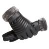 Leather Gloves Men's Winter Cycling Windproof Waterproof Piled Thickened Warm Motorcycle Riding Gloves Winter Touch Screen