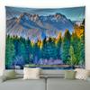 Home Decoration Wall Tapestry White Cloud Room Decoration Curtain Fashion Blue Sky Mountain Lake Art Digital Printing