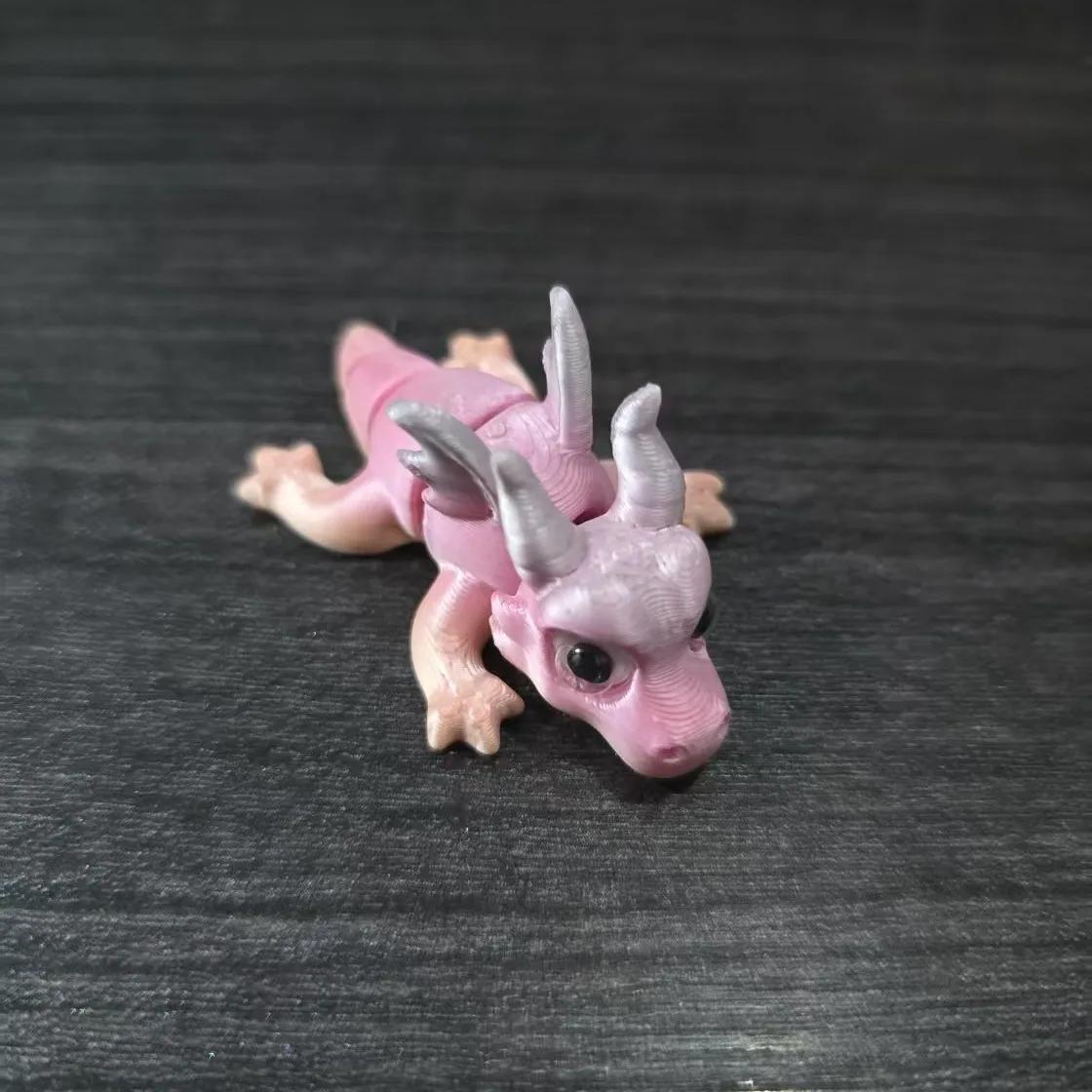 

3D-печатные животные-симуляторы с подвижными суставами, игрушка-непоседа, вращающиеся сочлененные, украшение для дома/рабочего стола, игрушки для взрослых/детей, поделки, подарки