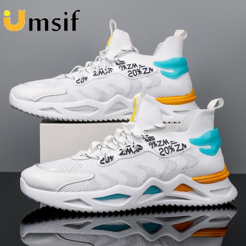 Nové pánské sportovní boty Prodyšná síťovina Pohodlná Neklouzavá Neformální běžecká obuv