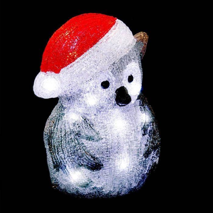 Hibou lumineux 20 LED Décoration extérieure/intérieure 24 cm