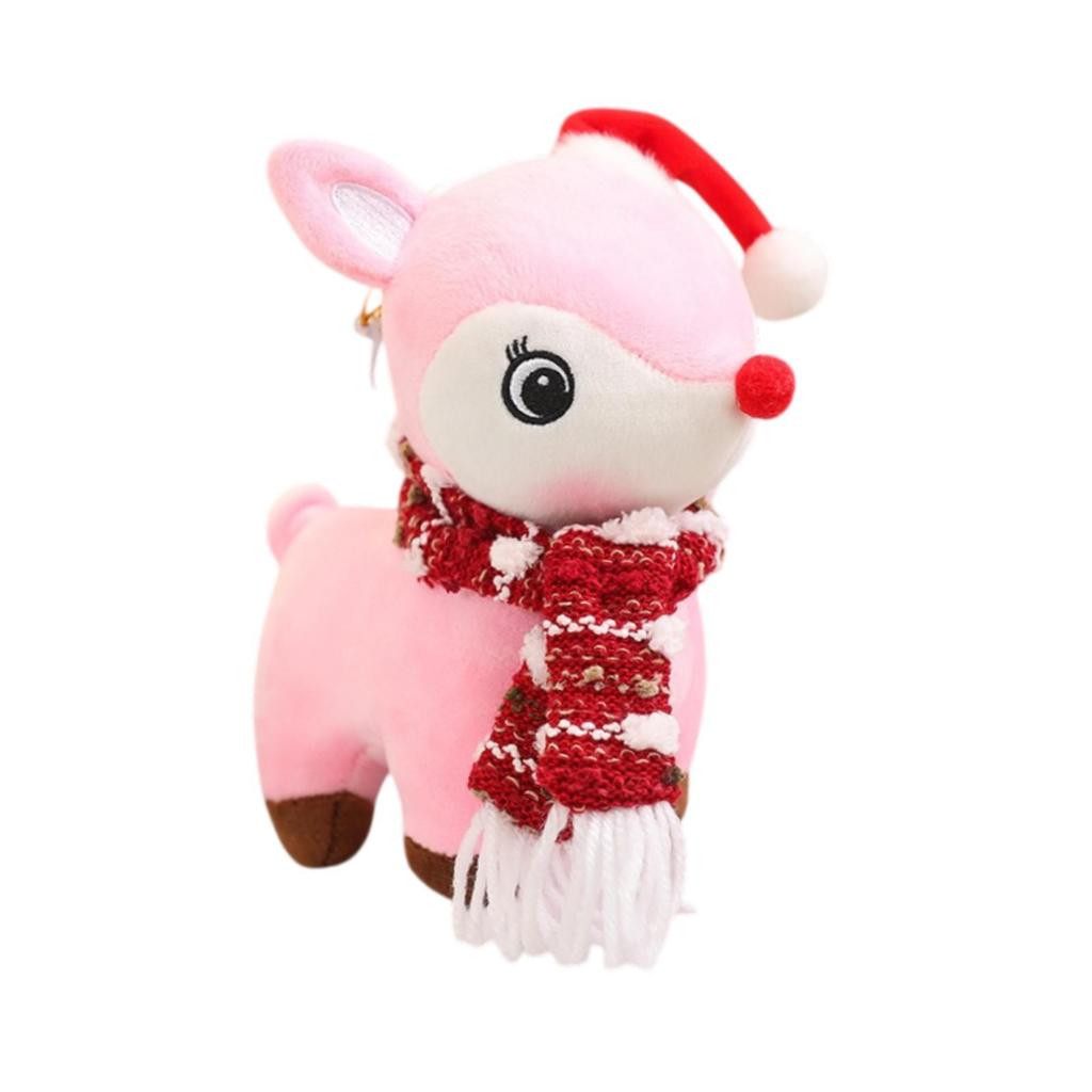 Xmas Pet Stuffed Doll, Reindeer Stuffed Animal Toy for Party Holiday