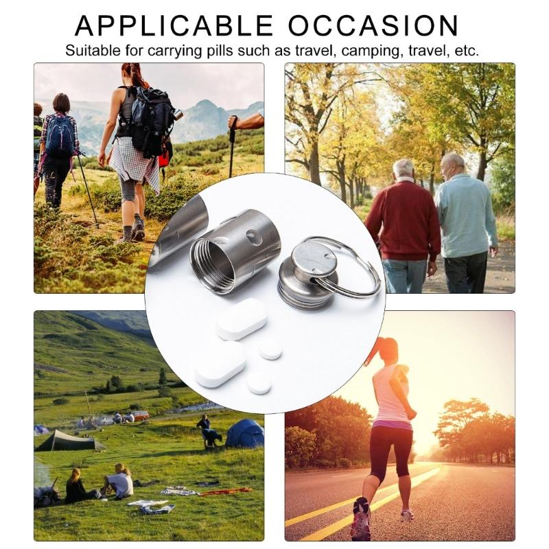 Small Medicine Storage Pills Box Outdoor Multifunctional Pills Tanks Pills Can