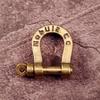 5Pcs Antique Brass Horse Shoe Clasps Screw in Fasteners for Apparel Bags DIY Craft Accessories