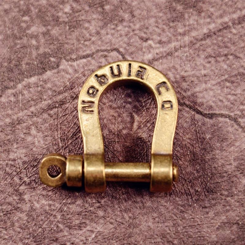 5Pcs Antique Brass Horse Shoe Clasps Screw in Fasteners for Apparel Bags DIY Craft Accessories