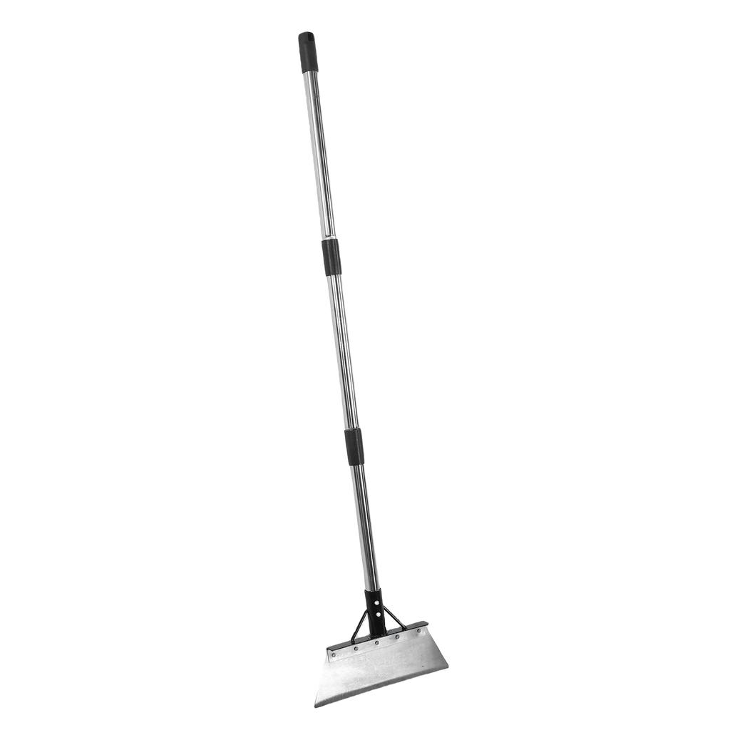 30CM Flat Garden Shovel with Detachable Handle Heavy Duty Steel Cleaning Shovel Scraper for Outdoor Weeding Snow