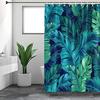 Tropical Shower Curtain Palm Leaf Shower Curtain for Bathroom Leaf Shower Curtain Plant Jungle Shower Curtain Waterproof Fabric with Hooks