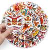 Lion Dance Journal Stickers: 50 Chinese Style Cartoon Animal Stickers for Kids, Waterproof Decorations for Phones and Computers.