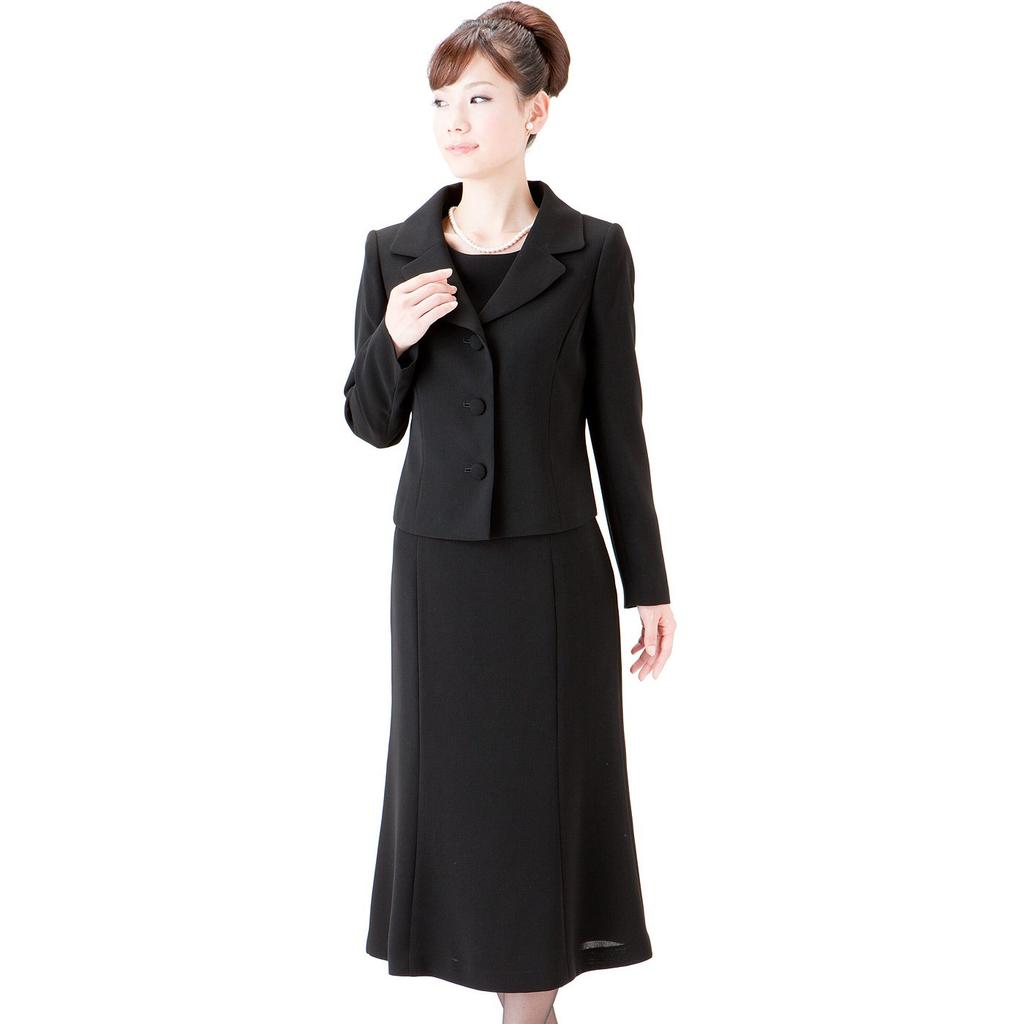 Black Black Formal Jacket Ensemble Dress Classical Tailor Mourning Clothes Formal Clothes Funeral Black 11 2p63101 [SORITEAL Label] B-GALLERY Elegant