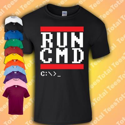 Run CMD Computer Programmer T-Shirt | Geek Nerd Funny Gift
