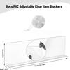 8pc Adjustable Gap Blockers & Nano Glue Anti Pet Under Bed Sofa Shelf Separators Safety Baffles Furniture Prevent Items Slipping