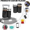 Luggage Handle Water Bottle Holder Bag Dual Cup Storage Pouch Adjustable Drawstring Drink Carrier For Travel Suitcase Use