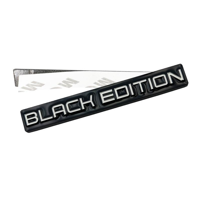 Metal 3D Car Styling Black Edition Emblem Rear Trunk Badge Fender Sticker Body Decal Head Grill Badge Chrome Car Accessories
