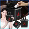 Car Trash Can Portable Hanging Vehicle Garbage Case Stickers For Mitsubishi Lancer Lancer ASX Outlander 2 3 Pajero Mirage exzos Pajero 4
