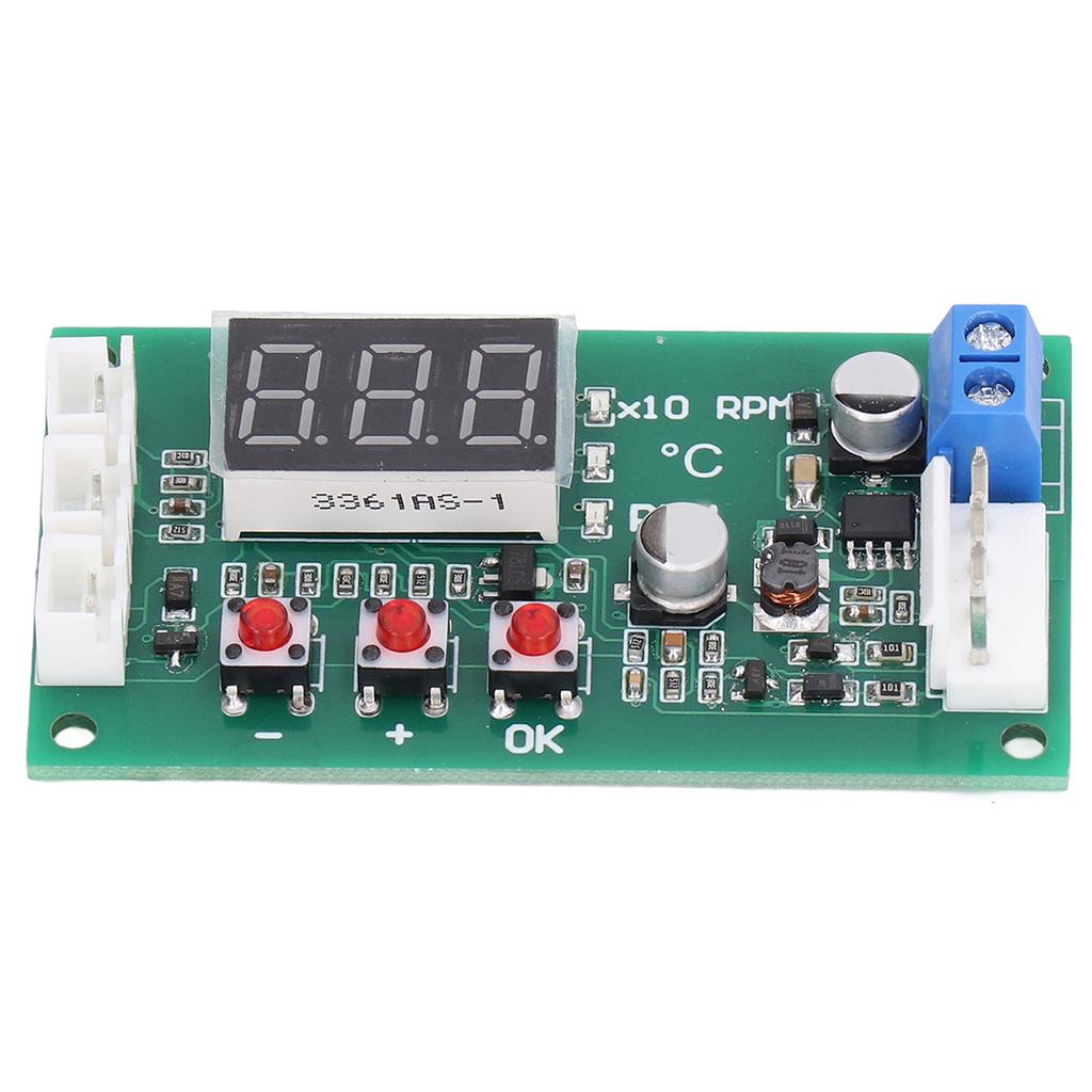 Fan Temperature Control Governor Digital 4 Wire PWM Temp Module Support for EBM EC 5A DC12?48V